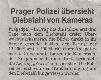 Zeitungsmeldung Prager Polizei